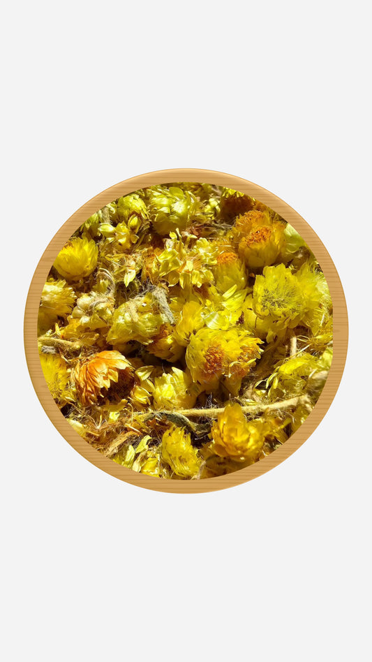Hochwertiges Helichrysum Arenarium – Für natürliche Heilmittel, Kosmetik und Aromatherapie, Reines Helichrysum Arenarium – Ideal für ätherische Öle, Hautpflege und Wellness-Produkte, Natürliches Helichrysum Arenarium – Perfekt für die Herstellung von Naturkosmetik, Räucherwerk und Heilpflanzen
